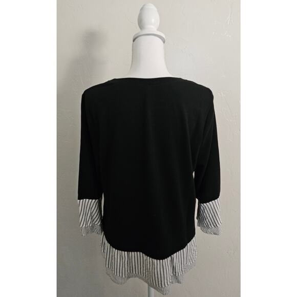 Apt. 9 Black Layered Look Top - Picture 3 of 6